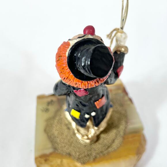 Ron Lee Clown with Balloons Figurine Gold Onyx Hand Painted Signed 1979 Early - Picture 12 of 16